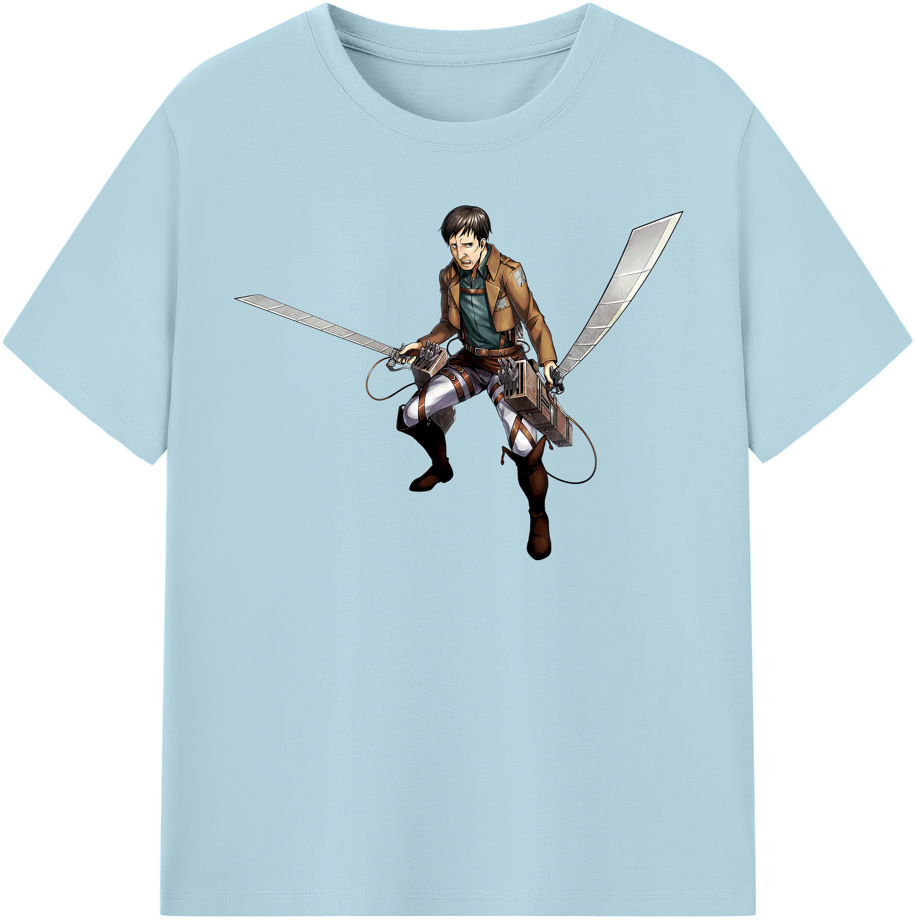 （画像用） 進撃の巨人 Attack on Titan 綿100％半袖Tシャツ（フロントプリント）